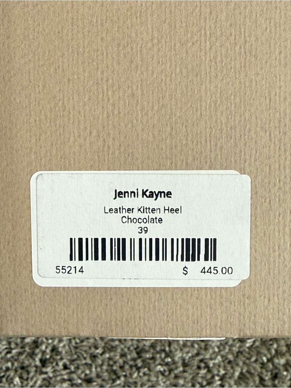 Jenni Kayne Chocolate Brown Kitten Heel